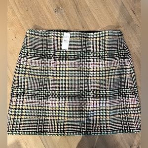 NWT Loft Plaid Mini Skirt